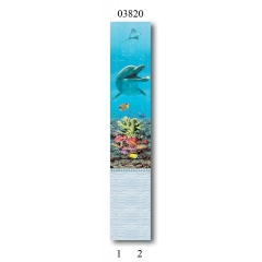 03820 Дизайн-панели PANDA "Подводный мир" Панно 2 шт