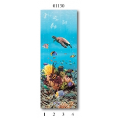 01130 Дизайн-панели PANDA "Подводный мир" Панно 4 шт